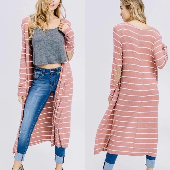 Sweaters - Open Lightweight Mauve Sweater